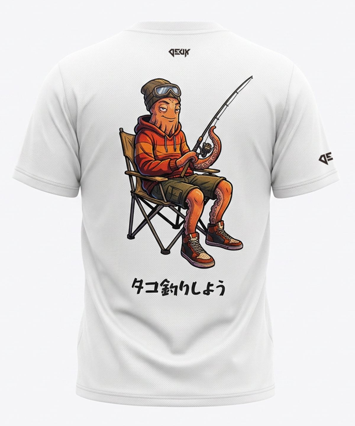 듀스피싱(DEUXFISHING) 기능성 라운드 반팔 티셔츠 옥토피싱 MST-04