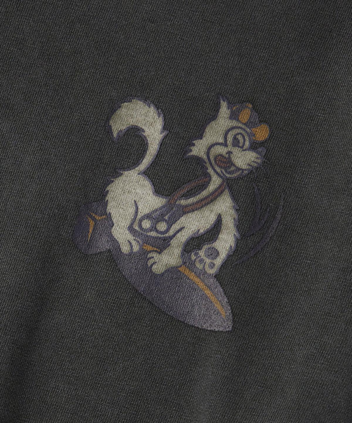 아웃스탠딩(OUTSTANDING) MIL SERIES LONG SLEEVE(BOMBING CAT)_PIGMENT CHARCOAL