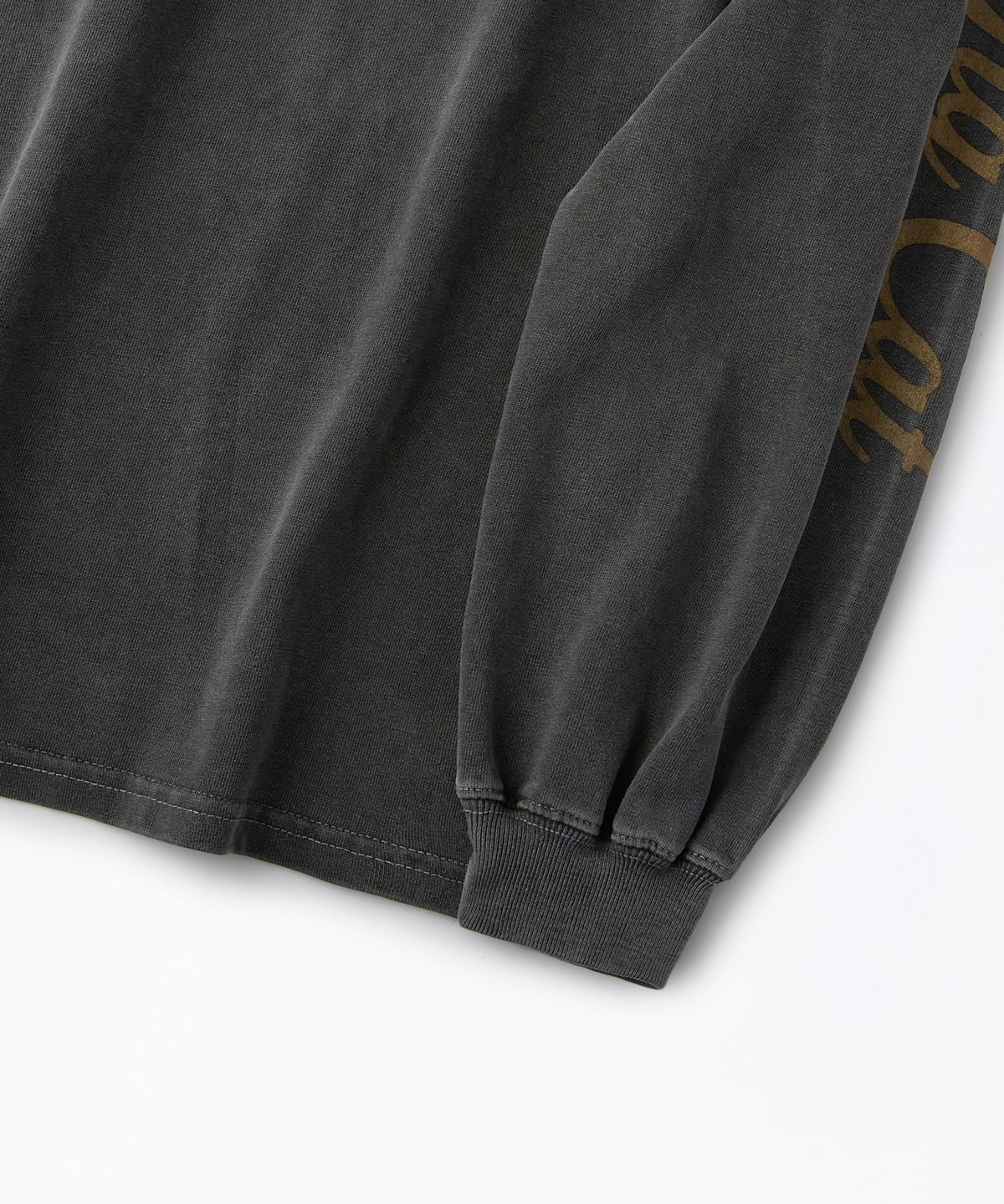 아웃스탠딩(OUTSTANDING) MIL SERIES LONG SLEEVE(BOMBING CAT)_PIGMENT CHARCOAL