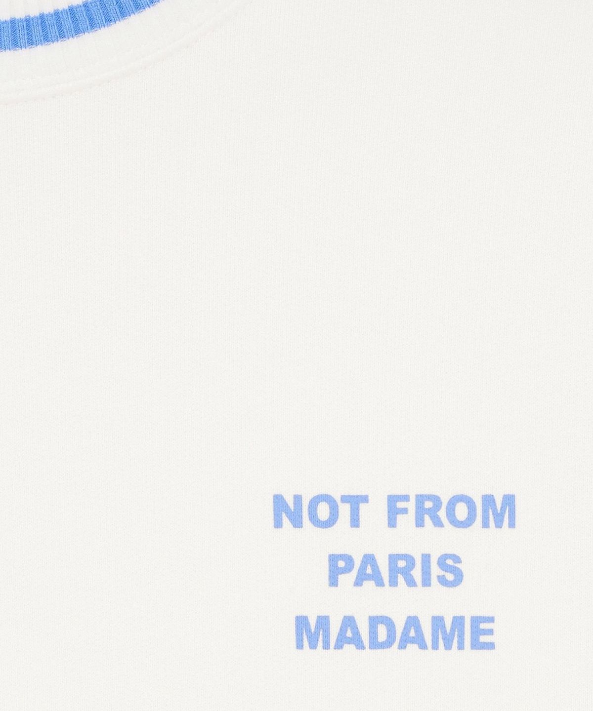 드롤드무슈(DROLE DE MONSIEUR) Sport Slogan Sweatshirt D0TSA26100WHM