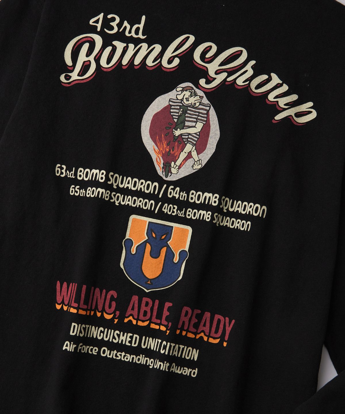 아웃스탠딩(OUTSTANDING) MIL SERIES LONG SLEEVE(BOMB GROUP)_BLACK