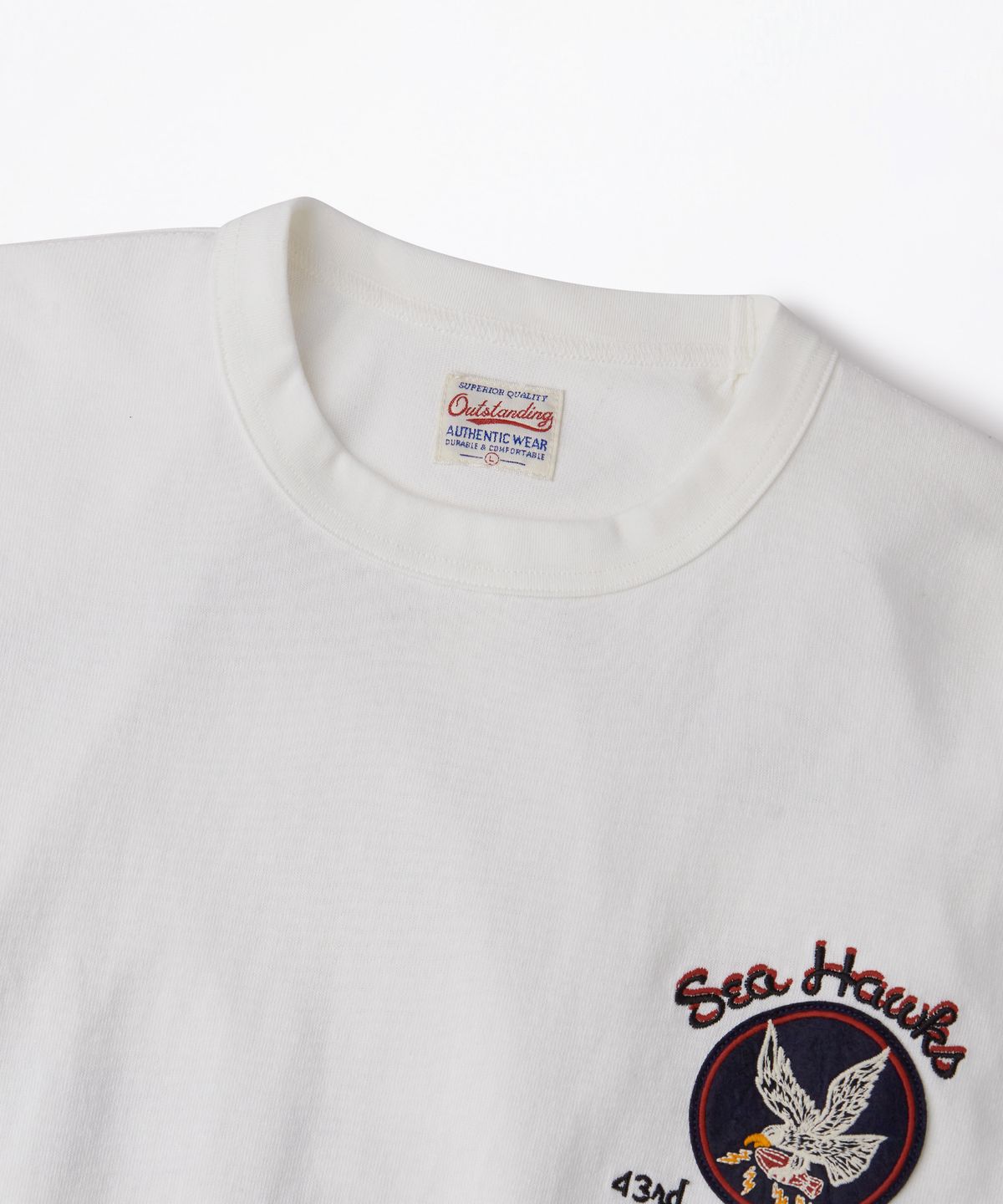 아웃스탠딩(OUTSTANDING) MIL SERIES LONG SLEEVE(BOMB GROUP)_OFF WHITE