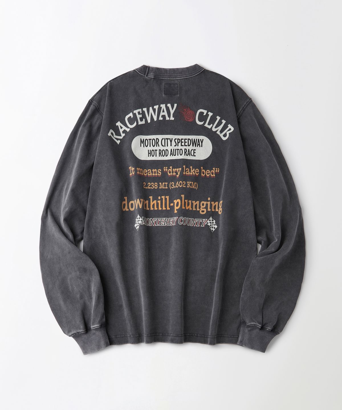 아웃스탠딩(OUTSTANDING) MOT SERIES LONG SLEEVE(RACEWAY)_VINTAGE CHARCOAL