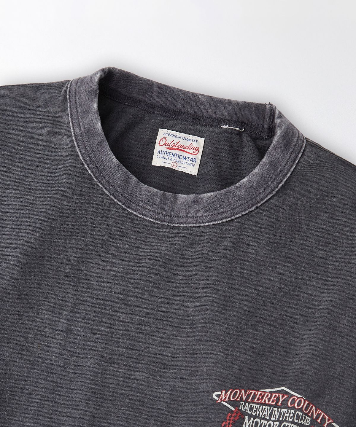 아웃스탠딩(OUTSTANDING) MOT SERIES LONG SLEEVE(RACEWAY)_VINTAGE CHARCOAL