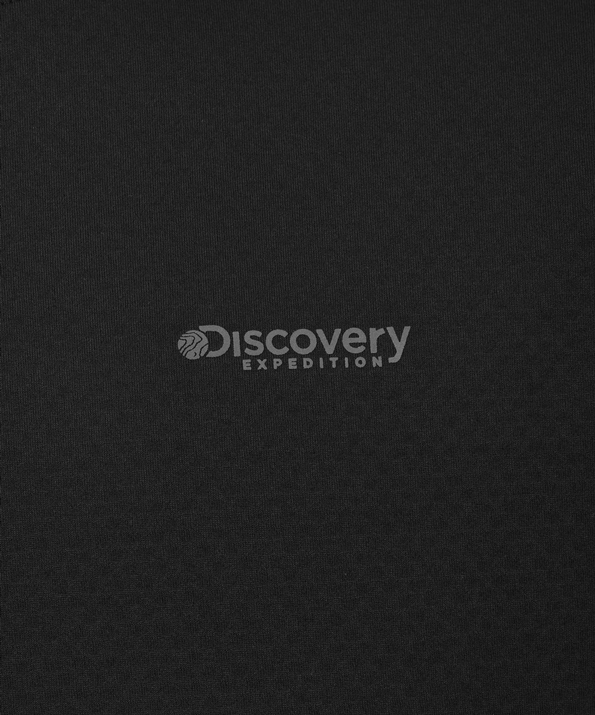 디스커버리 익스페디션(DISCOVERY EXPEDITION) 남성 그리드 기능성 긴팔티 (BLACK)