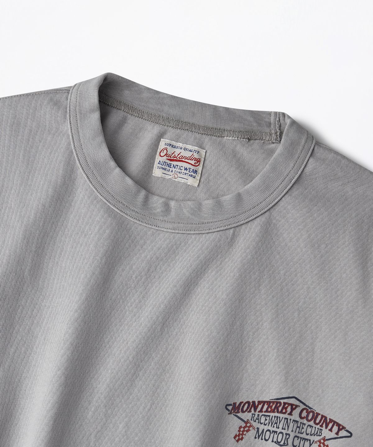 아웃스탠딩(OUTSTANDING) MOT SERIES LONG SLEEVE(RACEWAY)_VINTAGE GRAY
