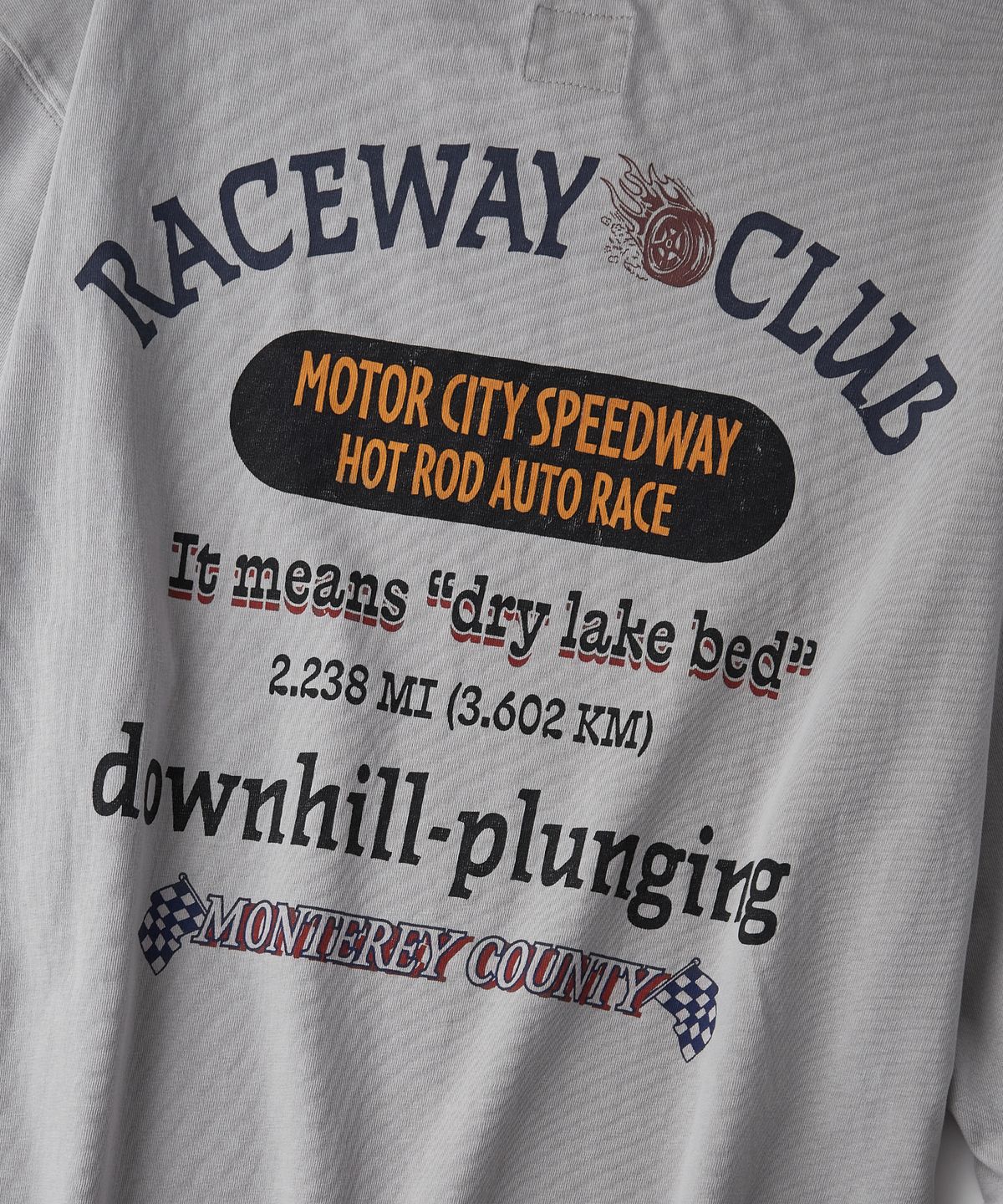 아웃스탠딩(OUTSTANDING) MOT SERIES LONG SLEEVE(RACEWAY)_VINTAGE GRAY