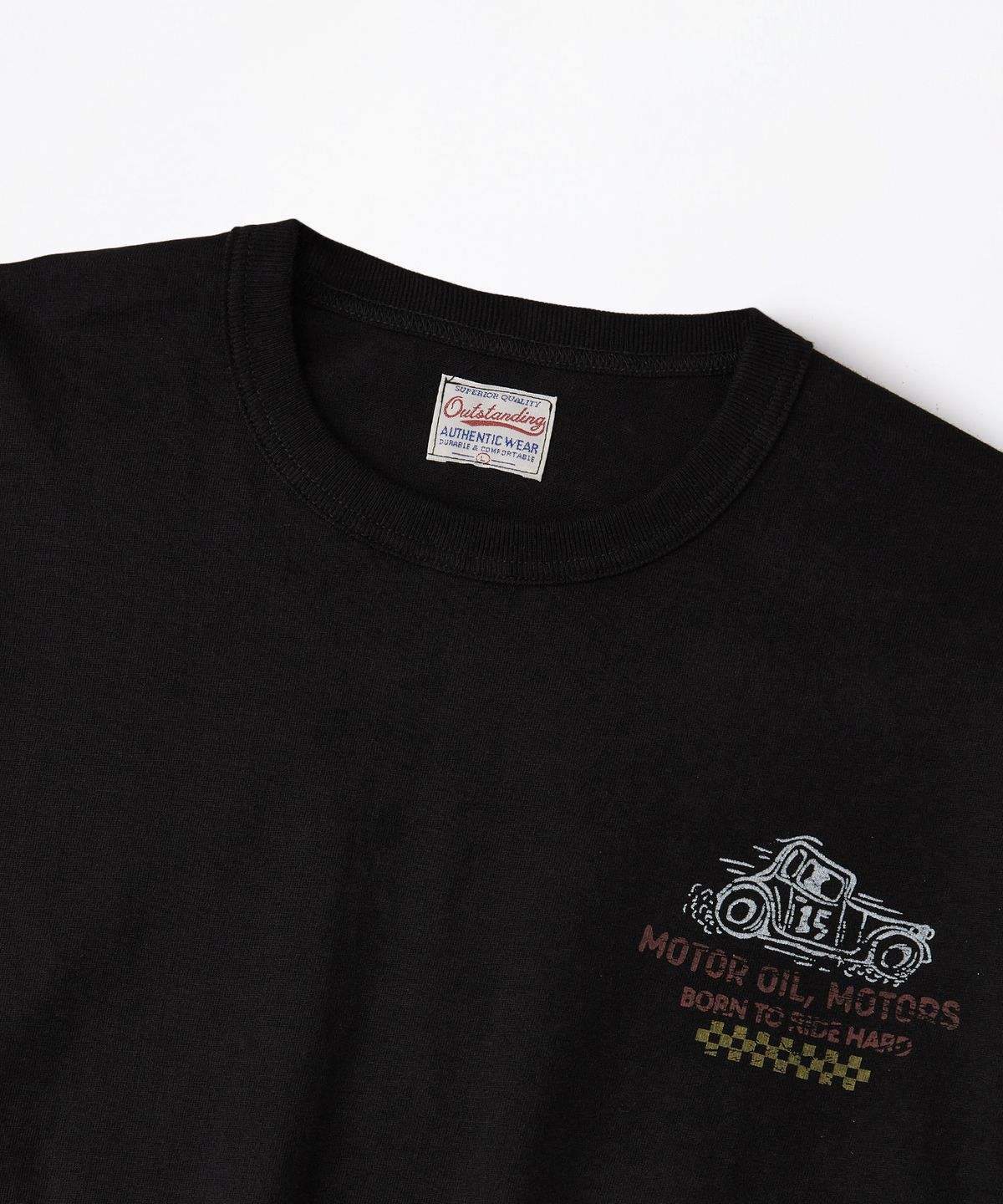 아웃스탠딩(OUTSTANDING) MOT SERIES LONG SLEEVE(SPEED DUST)_BLACK