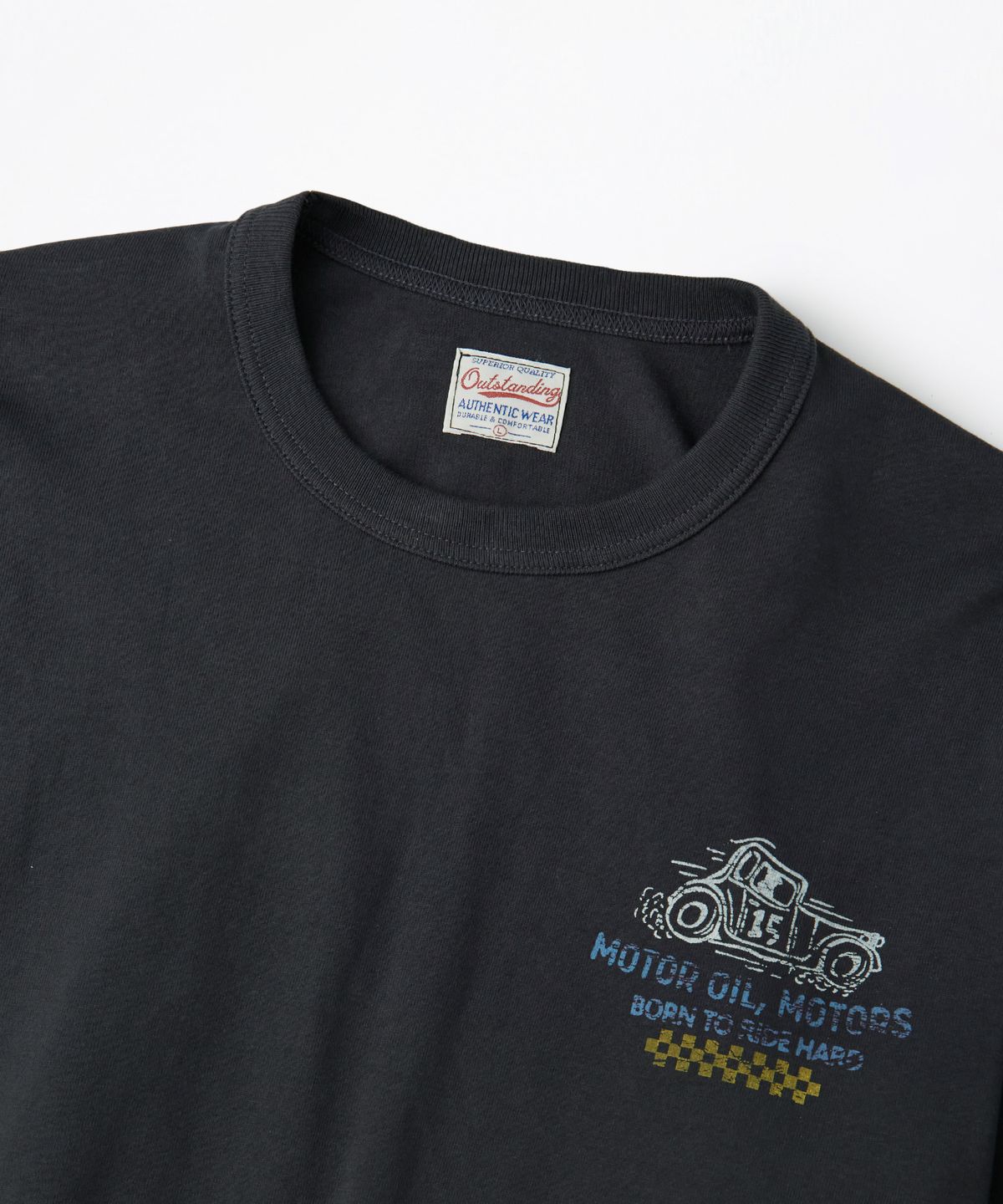 아웃스탠딩(OUTSTANDING) MOT SERIES LONG SLEEVE(SPEED DUST)_CHARCOAL