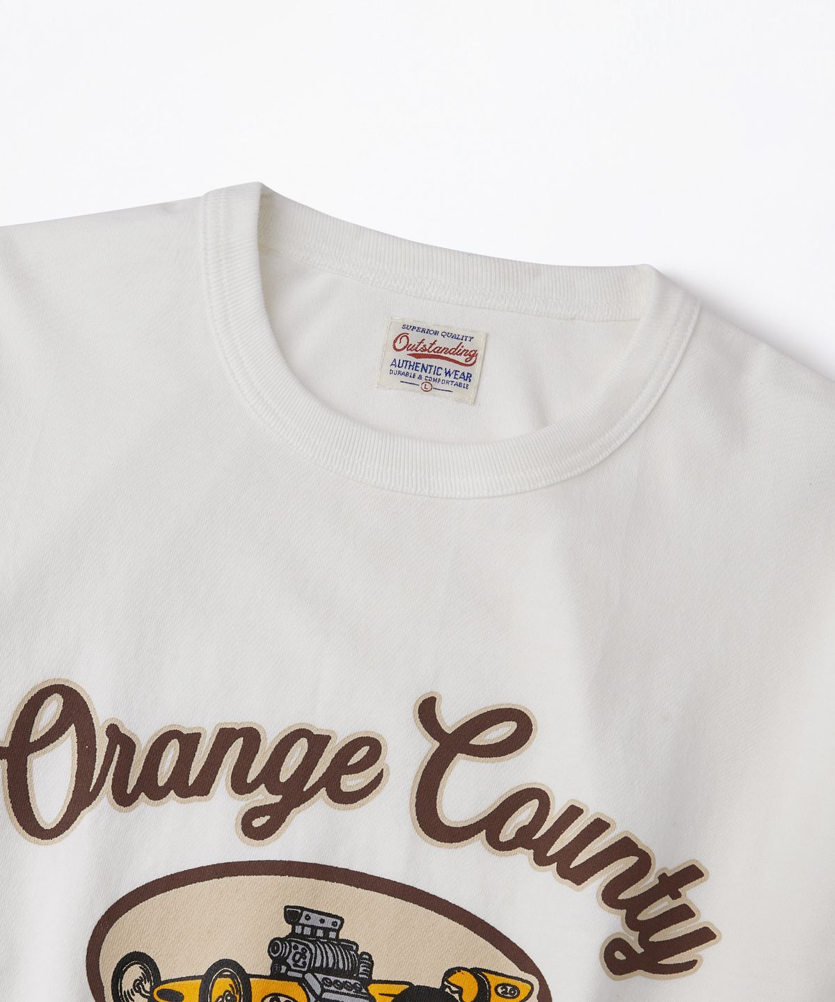 아웃스탠딩(OUTSTANDING) MOT SERIES LONG SLEEVE(ORANGE COUNTY)_OFF WHITE