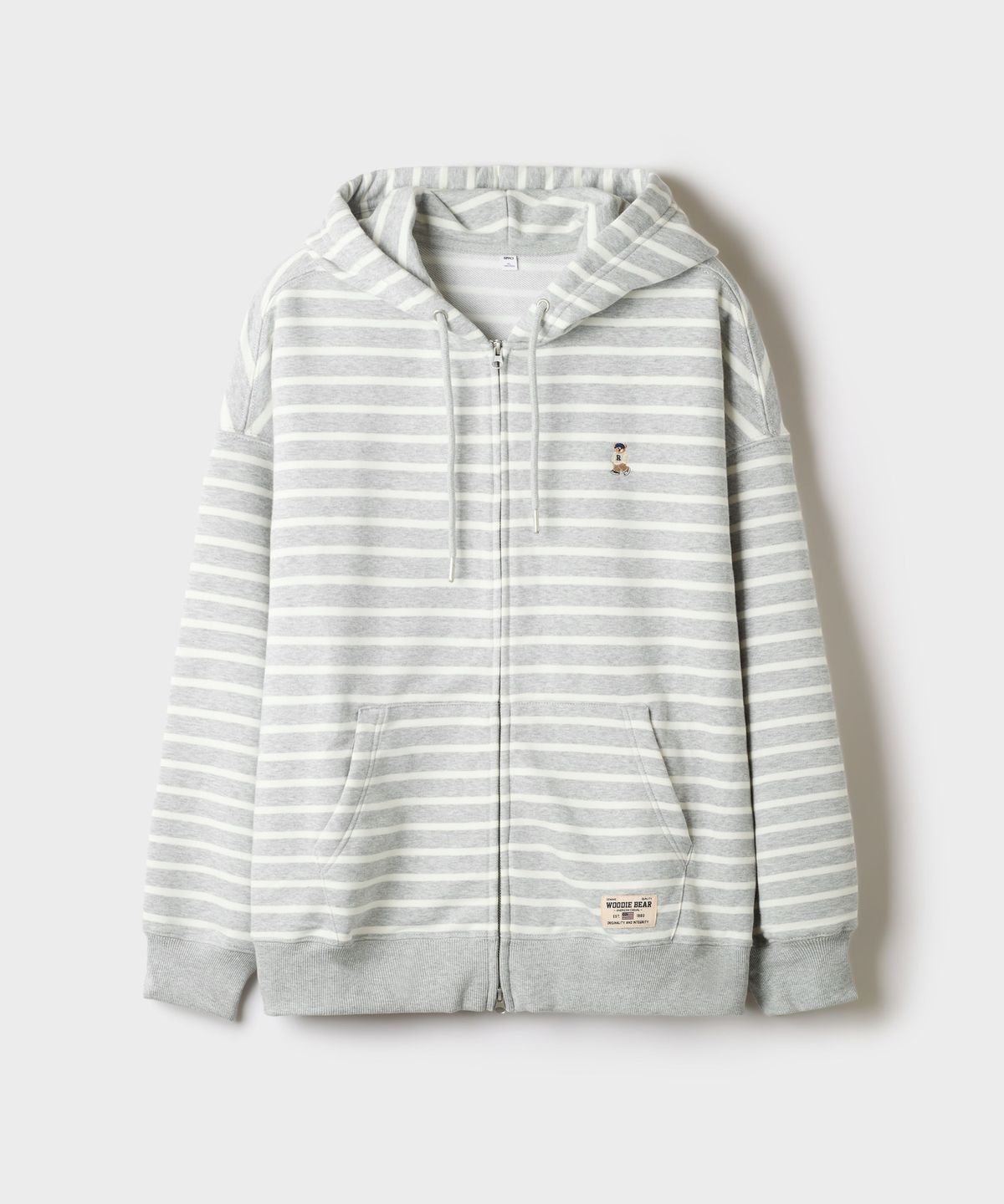 스파오(SPAO) (우디) 자수 후드 집업_SPMZG4TC61