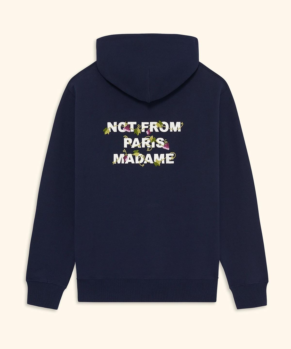드롤드무슈(DROLE DE MONSIEUR) Vine Embroidered Slogan Hoodie D0THA26100NYX