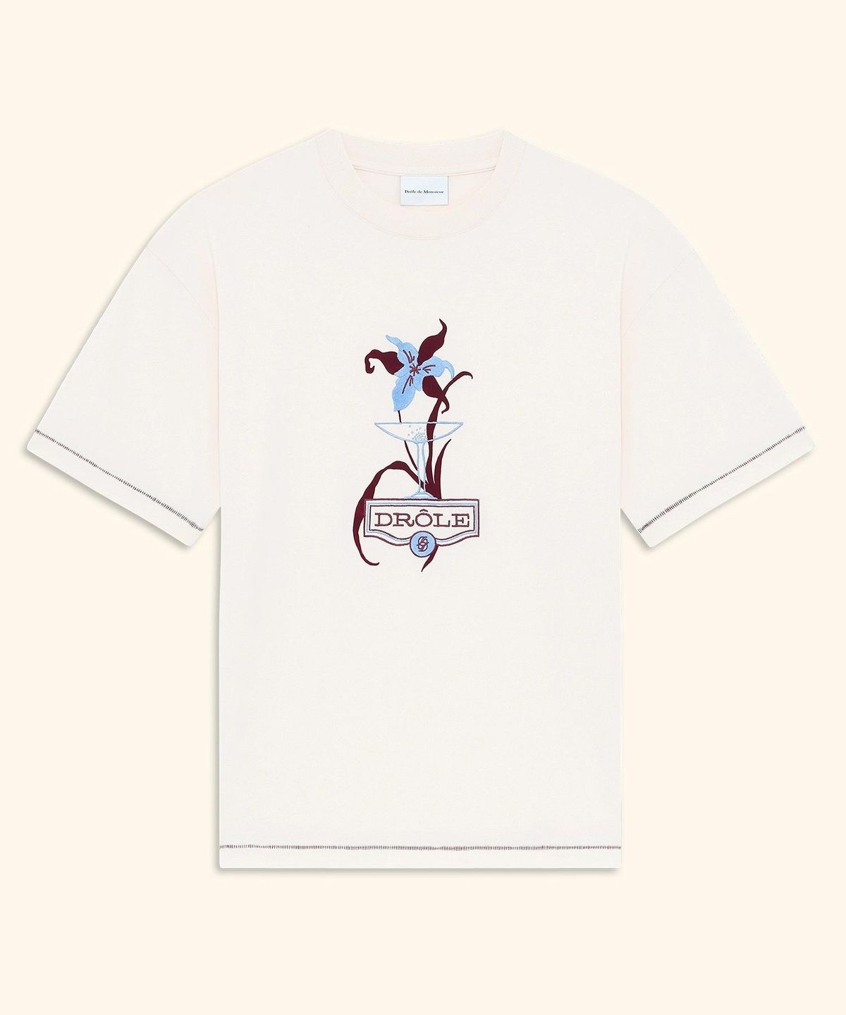 드롤드무슈(DROLE DE MONSIEUR) Drole Iris T-shirt D0TCA26110BEL