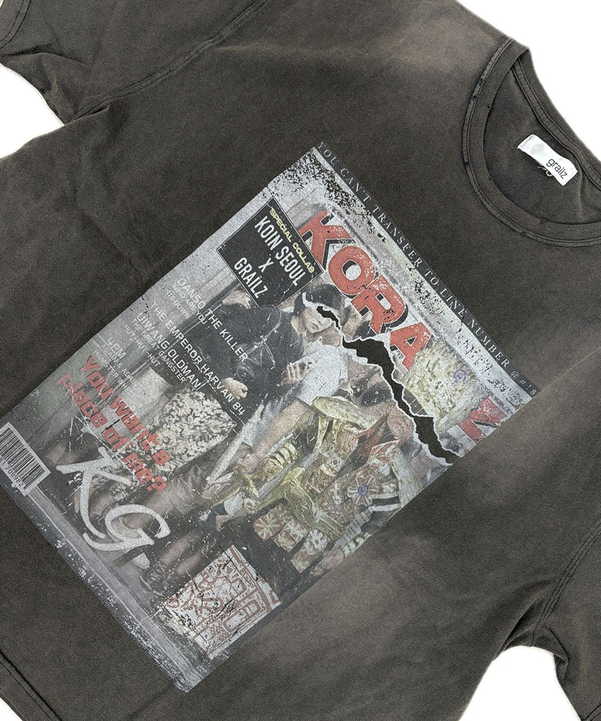 그레일즈(GRAILZ) [GRAILZ X KOIN SEOUL] MAGAZINE T-SHIRTS [BLACK]