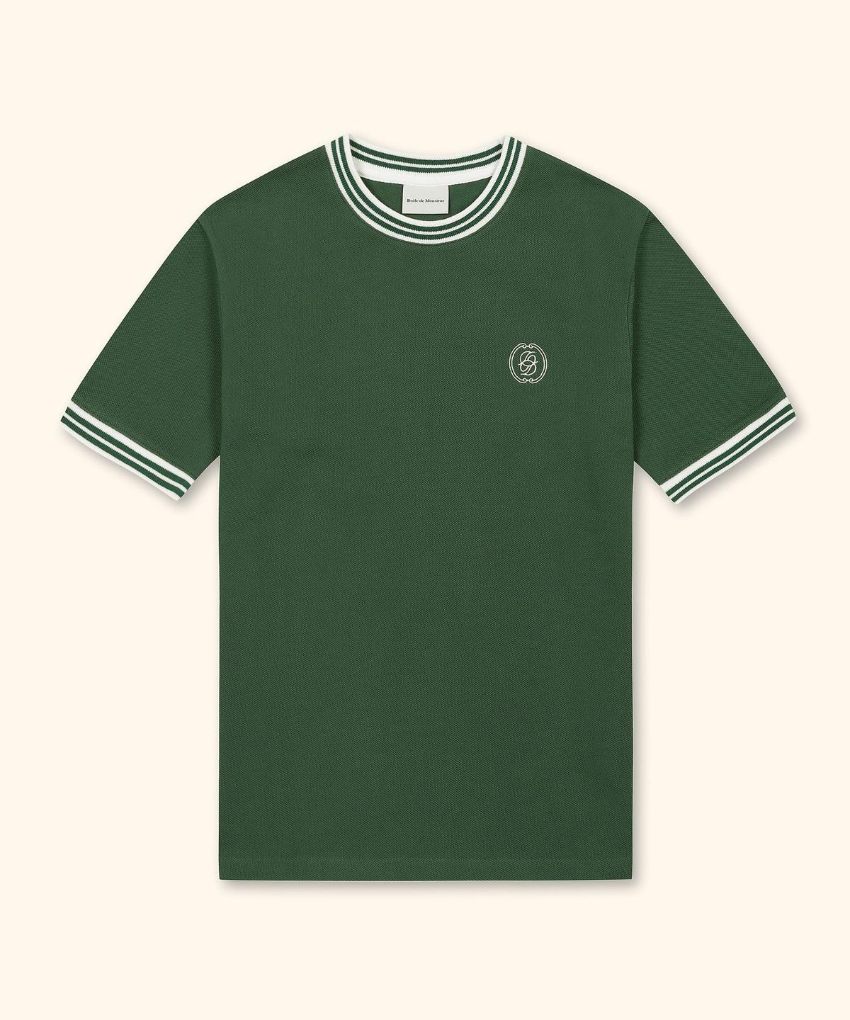 드롤드무슈(DROLE DE MONSIEUR) D Mirroir Piquo T-shirt D0TCA26102GRX