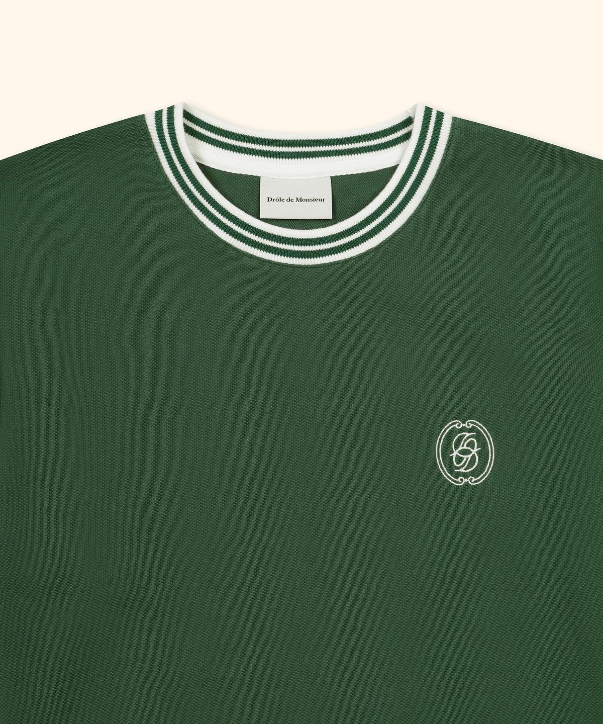 드롤드무슈(DROLE DE MONSIEUR) D Mirroir Piquo T-shirt D0TCA26102GRX