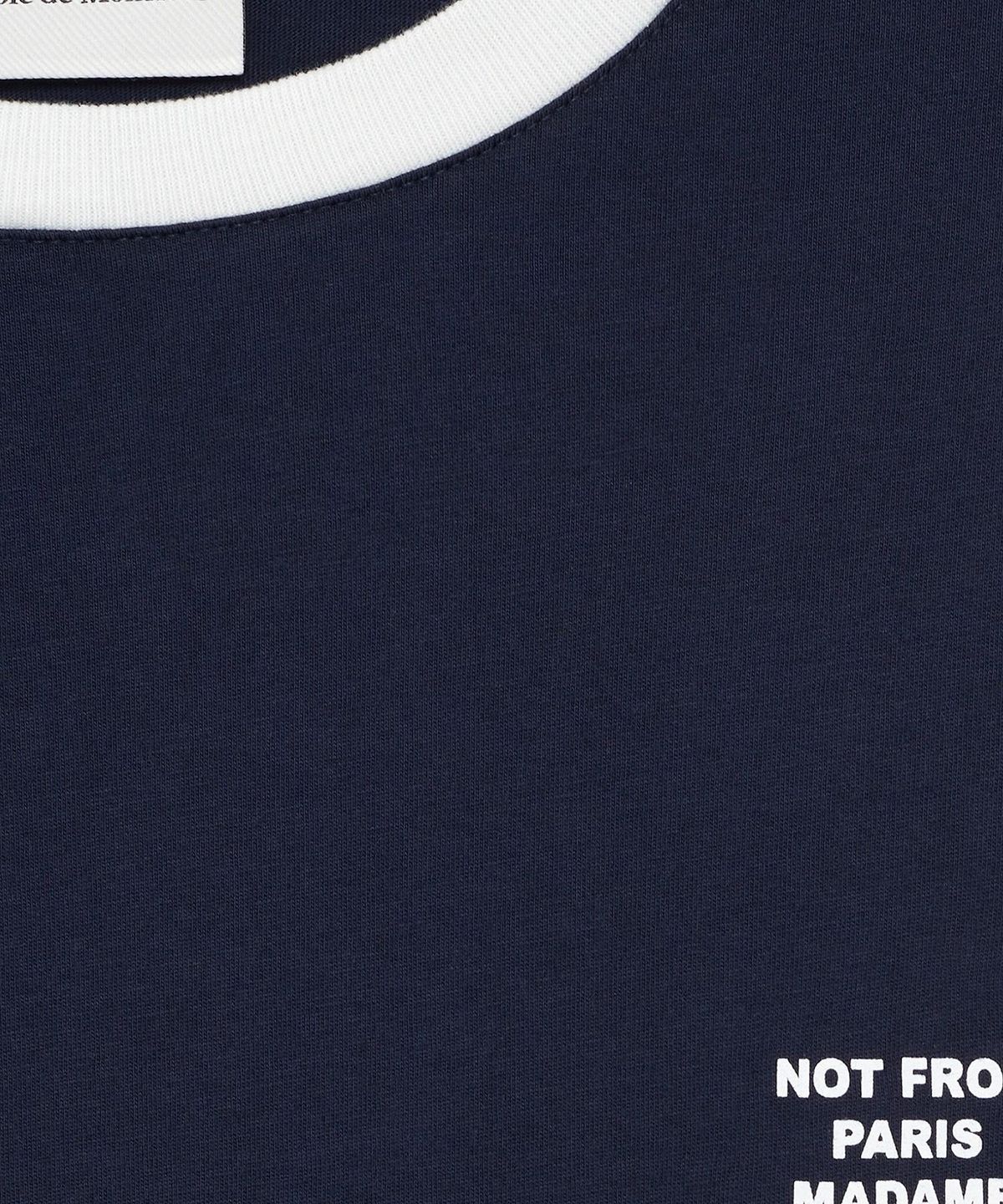 드롤드무슈(DROLE DE MONSIEUR) Contrasted Slogan T-shirt D0TCA26003NYX