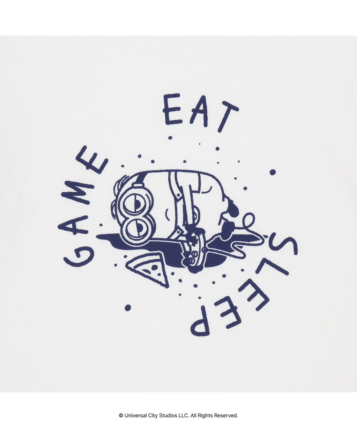 얼렁뚱땅 상점(ULDD STORE) [미니언즈] Eat Game Sleep Tee White