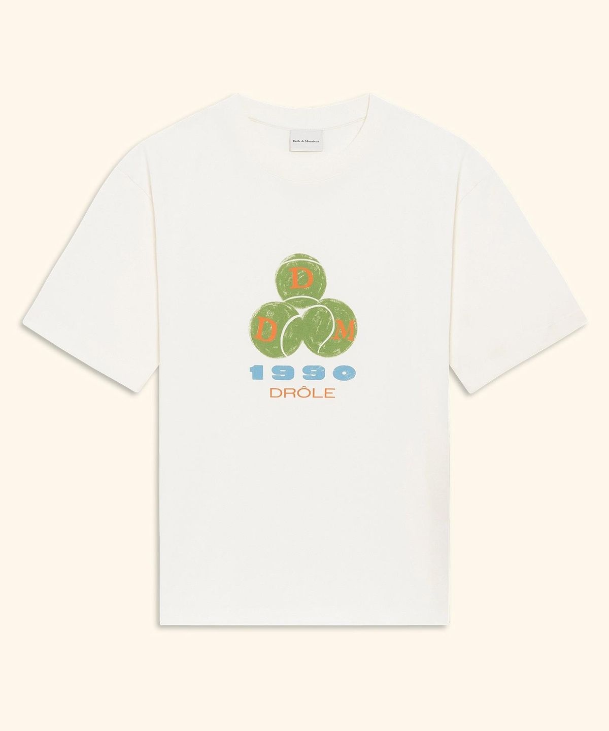 드롤드무슈(DROLE DE MONSIEUR) Drole 1990 T-shirt D0TCA26107WHM