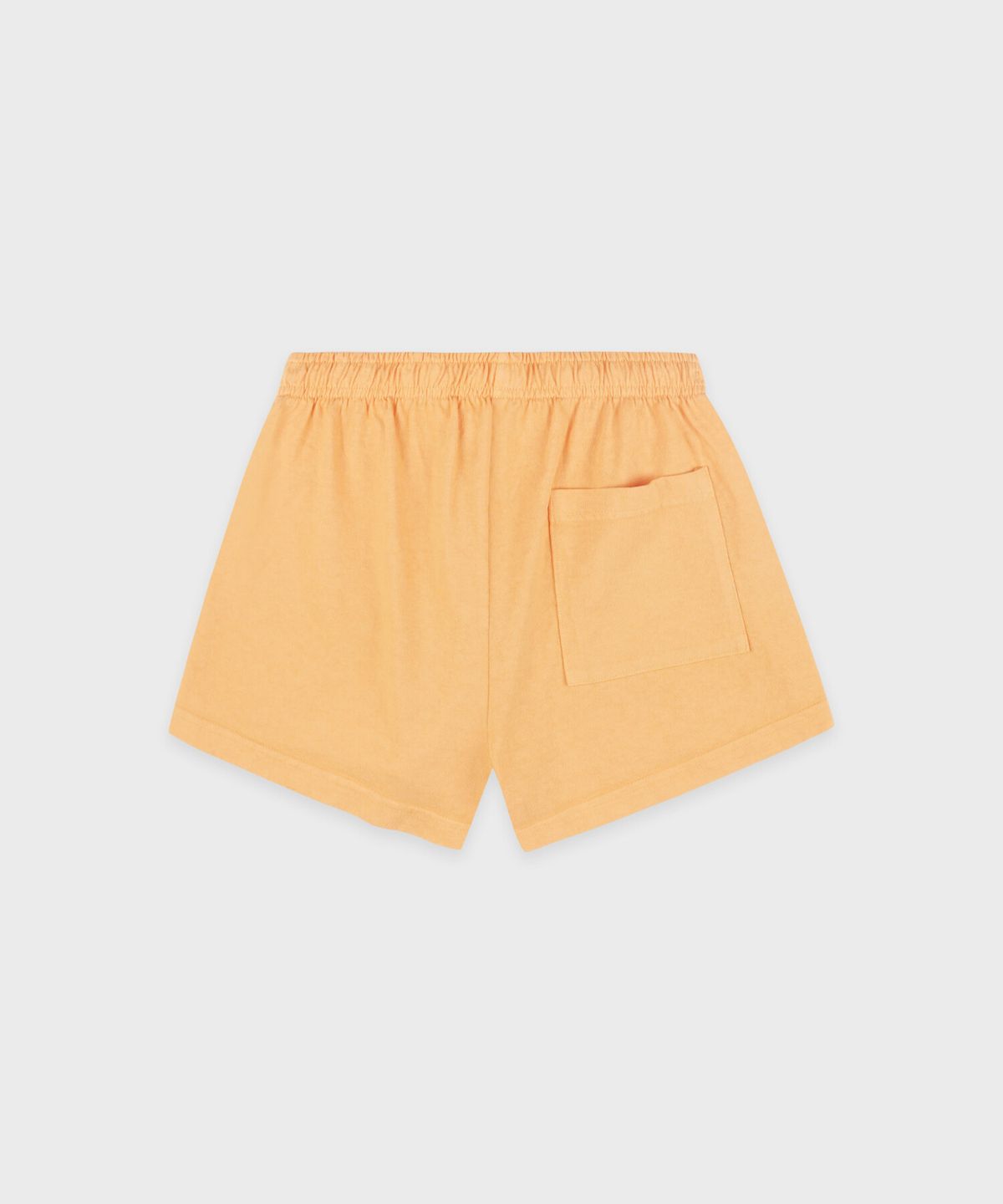 스포티앤리치(SPORTY&RICH) 타이틀 자수 디스코 쇼츠 - 레몬 R263AW7003
