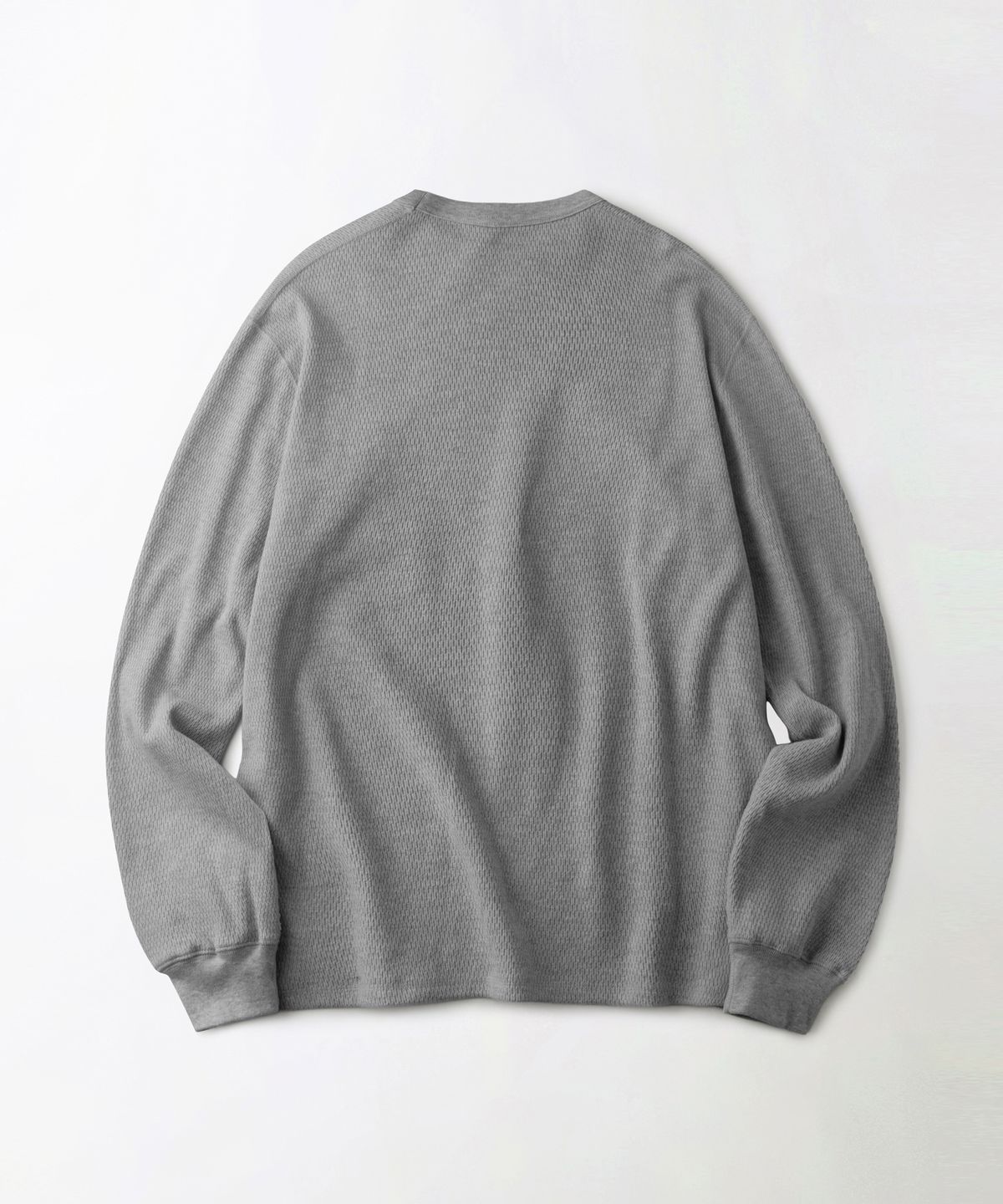 아웃스탠딩(OUTSTANDING) THERMAL LONG SLEEVE TEE_8%MELANGE GRAY