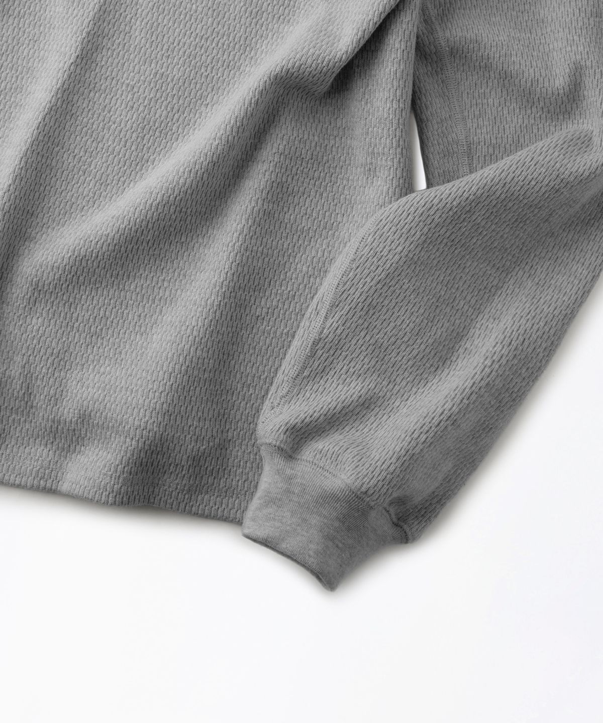 아웃스탠딩(OUTSTANDING) THERMAL LONG SLEEVE TEE_8%MELANGE GRAY