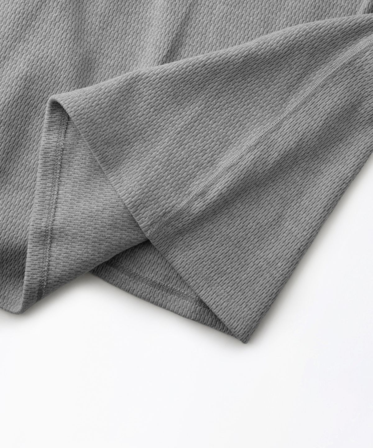 아웃스탠딩(OUTSTANDING) THERMAL LONG SLEEVE TEE_8%MELANGE GRAY