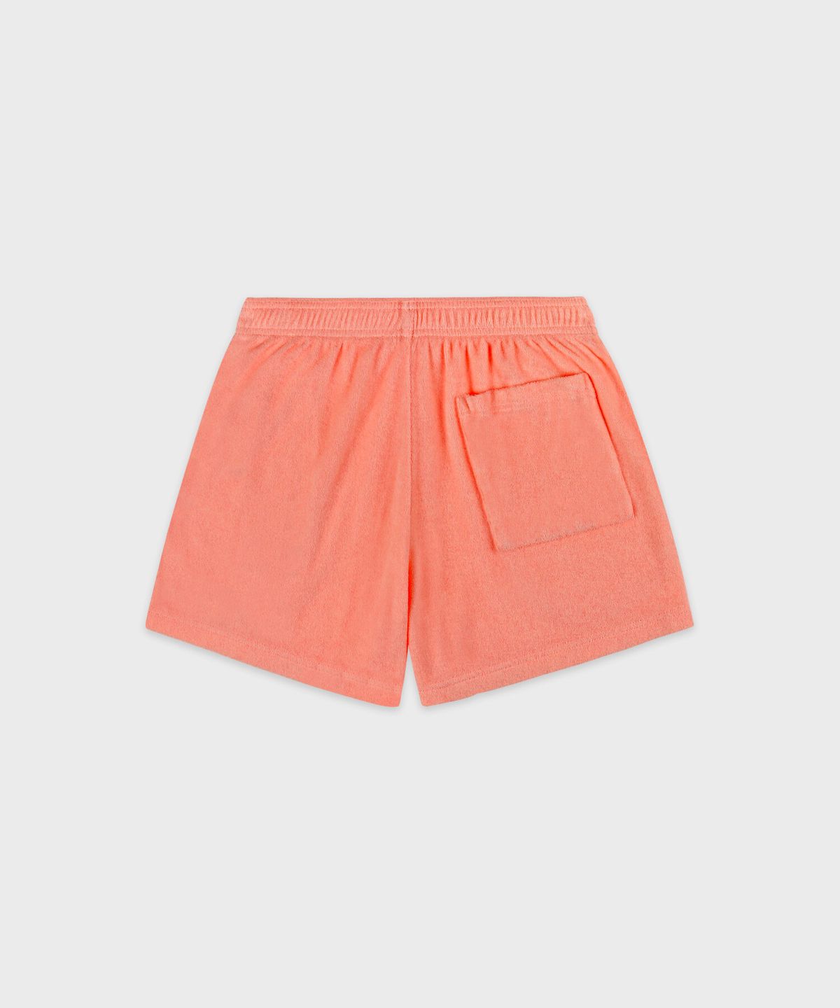 스포티앤리치(SPORTY&RICH) 시그니처 로고 테리 쇼츠 - 플라밍고 R263AW7015