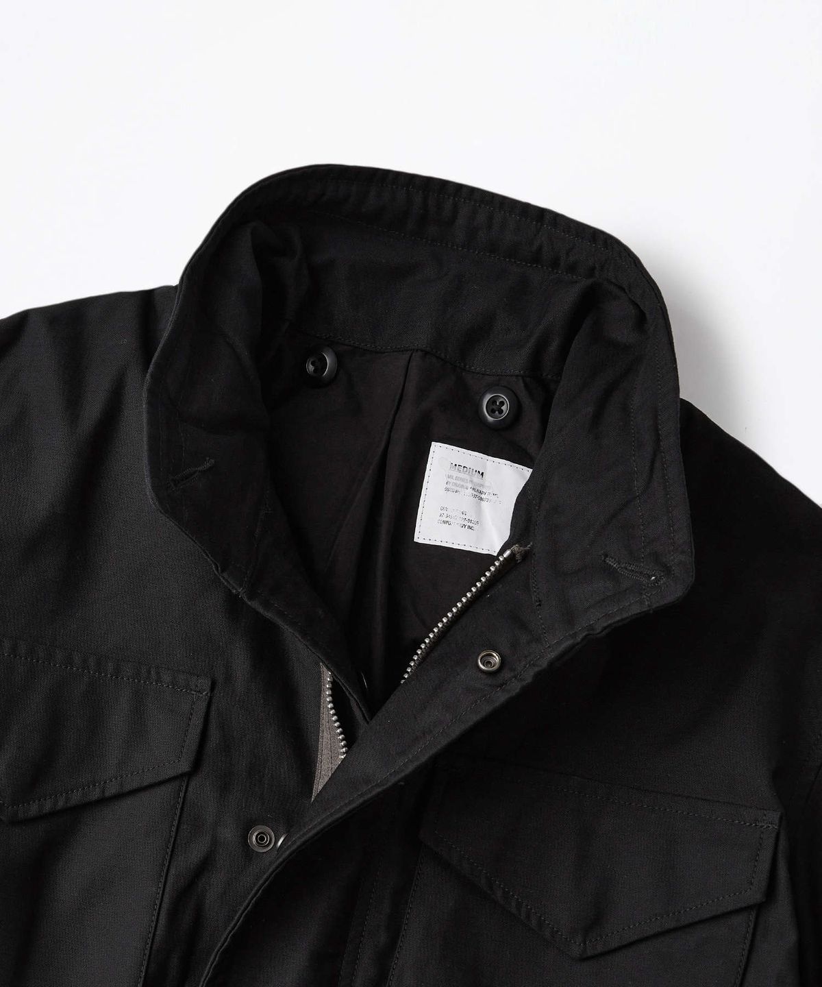 아웃스탠딩(OUTSTANDING) 1ST TYPE M-65 FIELD JACKET_BLACK