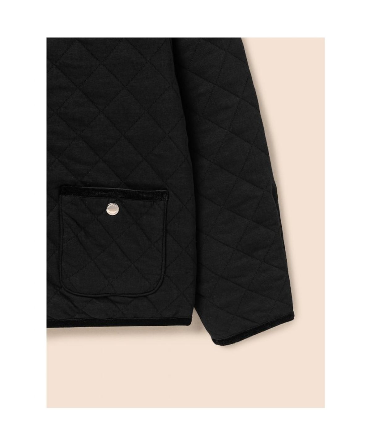 빈폴 키즈(BEANPOLE KIDS) 여아 저지 퀼팅 점퍼  블랙 (BI6839G015)