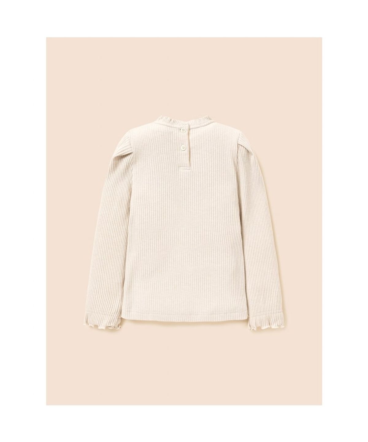 빈폴 키즈(BEANPOLE KIDS) [Essential] 펄골지 소재 여아 티셔츠  아이보리 (BI6841GE10)