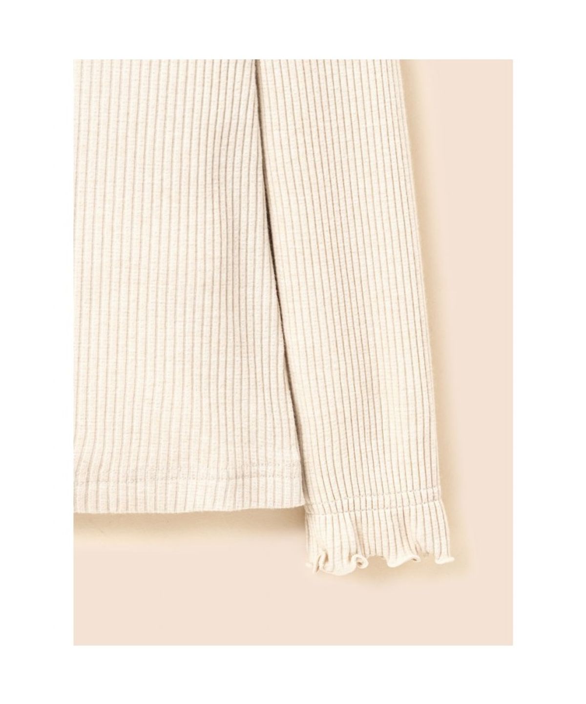 빈폴 키즈(BEANPOLE KIDS) [Essential] 펄골지 소재 여아 티셔츠  아이보리 (BI6841GE10)