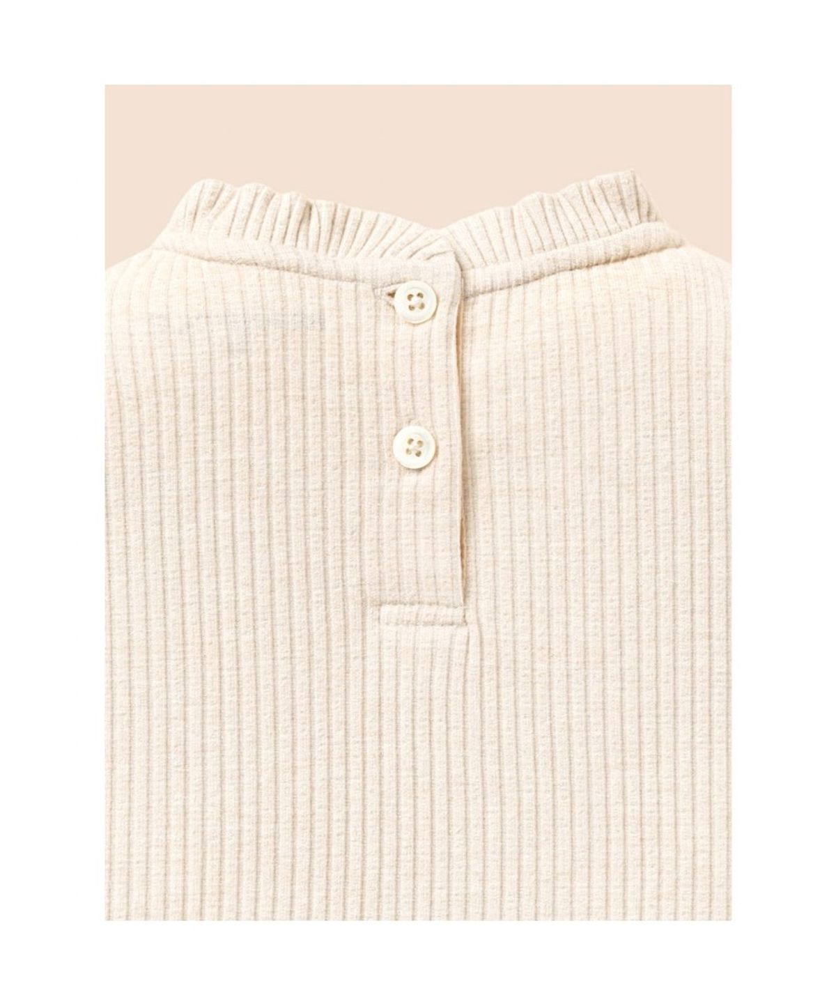 빈폴 키즈(BEANPOLE KIDS) [Essential] 펄골지 소재 여아 티셔츠  아이보리 (BI6841GE10)