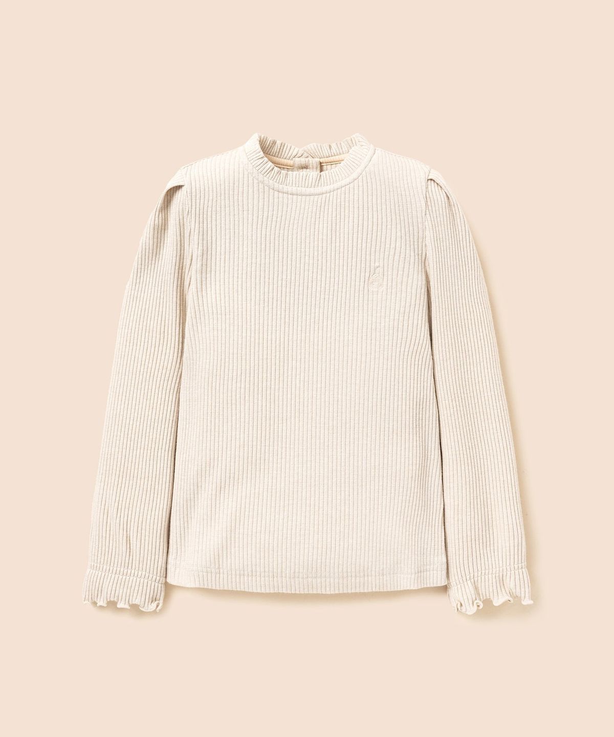 빈폴 키즈(BEANPOLE KIDS) [Essential] 펄골지 소재 여아 티셔츠  아이보리 (BI6841GE10)