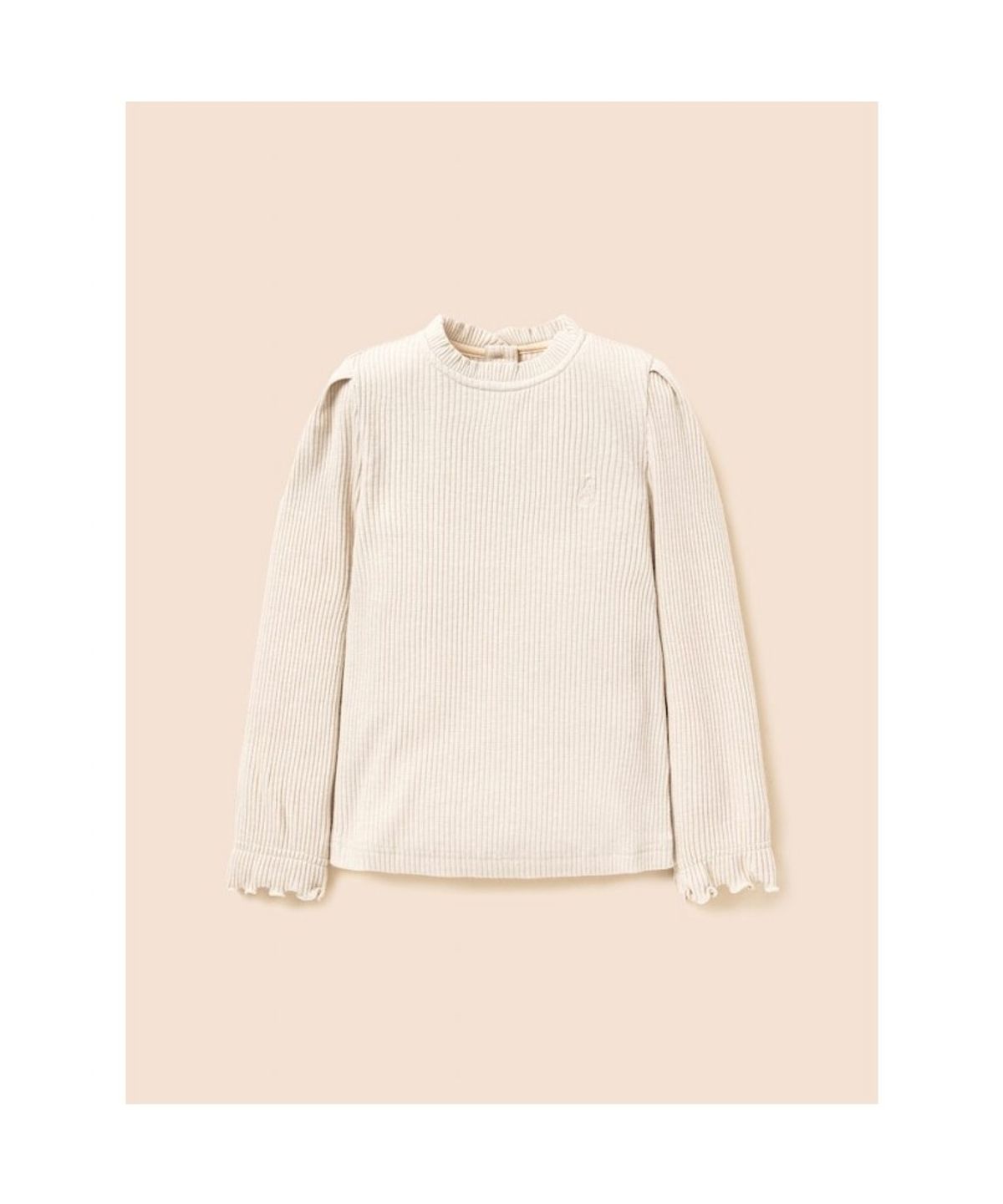 빈폴 키즈(BEANPOLE KIDS) [Essential] 펄골지 소재 여아 티셔츠  아이보리 (BI6841GE10)