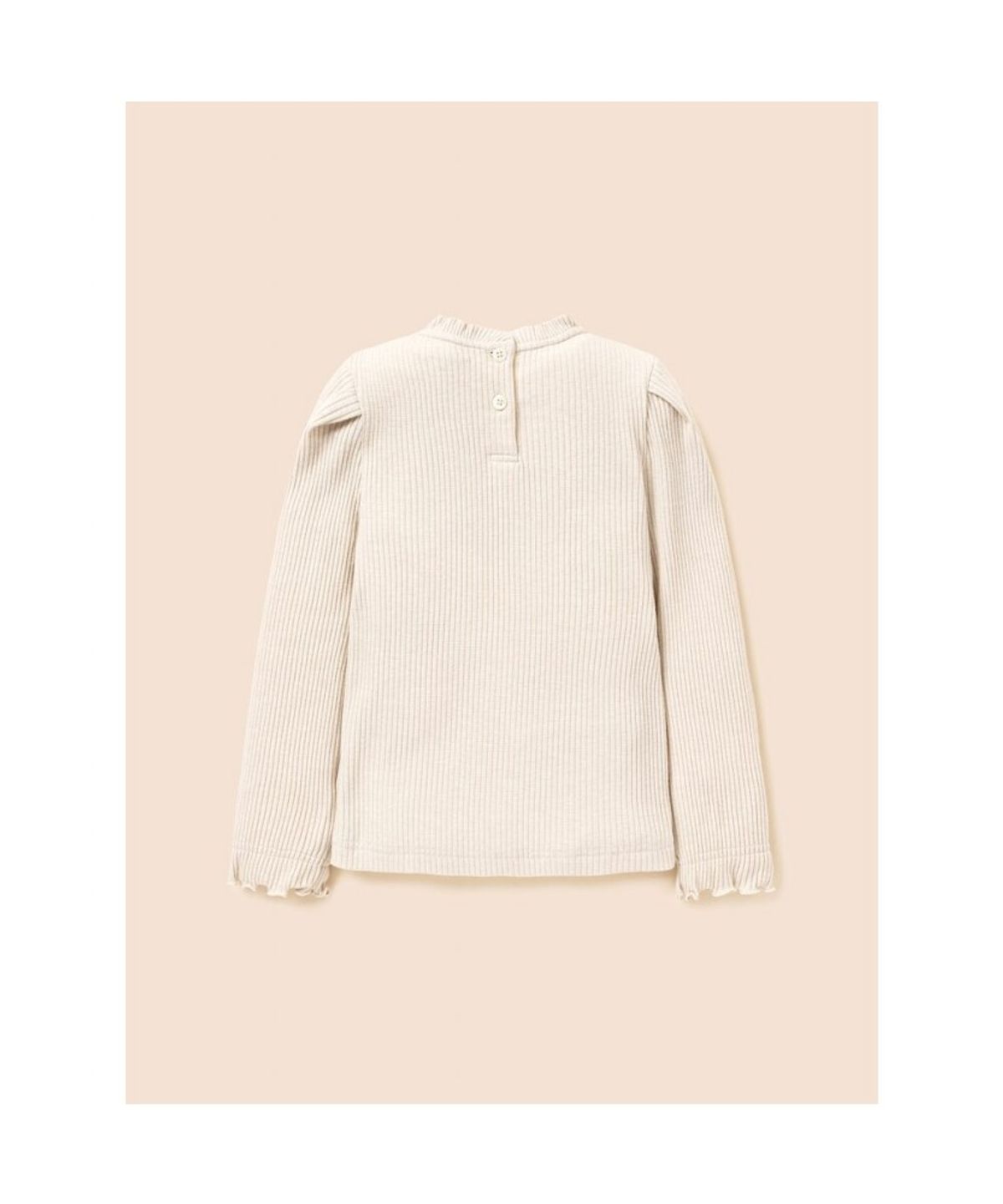 빈폴 키즈(BEANPOLE KIDS) [Essential] 펄골지 소재 여아 티셔츠  아이보리 (BI6841GE10)