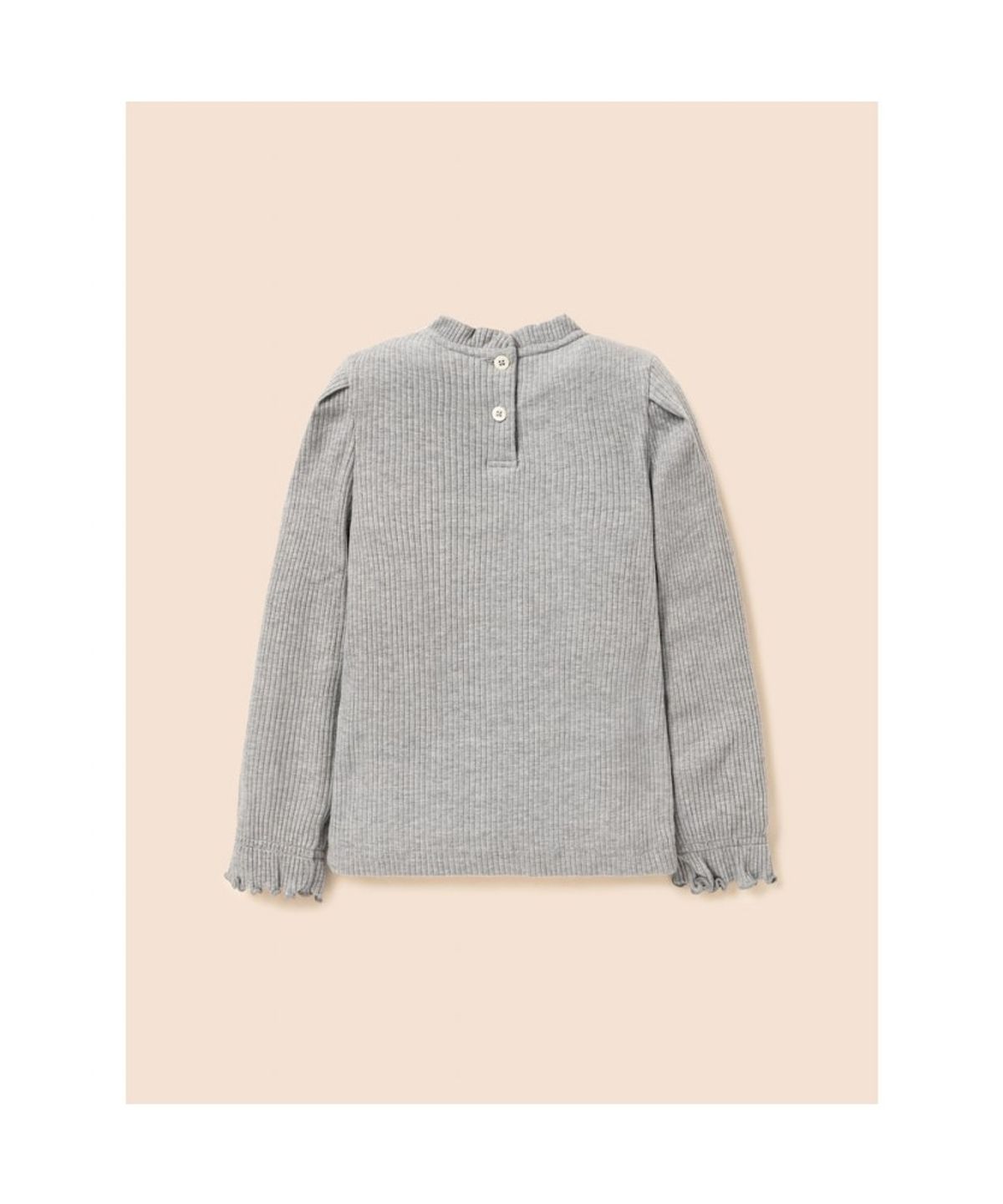 빈폴 키즈(BEANPOLE KIDS) [Essential] 펄골지 소재 여아 티셔츠  라이트 그레이 (BI6841GE12)