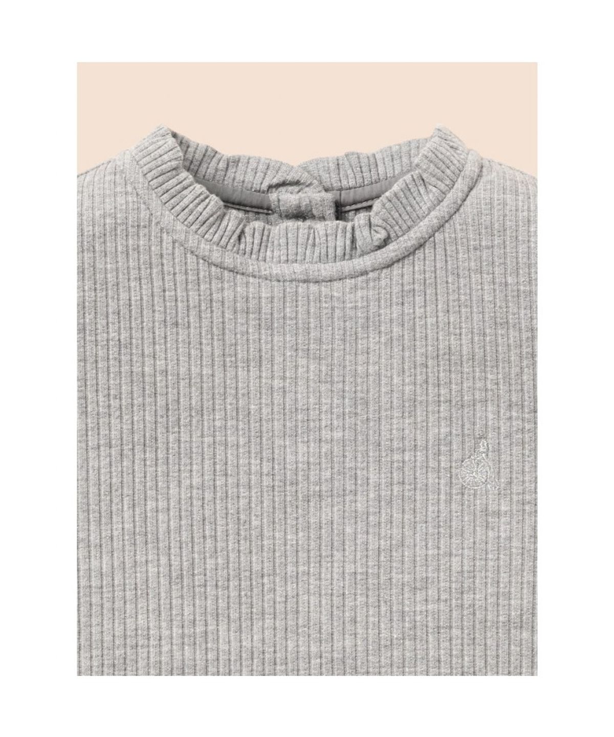 빈폴 키즈(BEANPOLE KIDS) [Essential] 펄골지 소재 여아 티셔츠  라이트 그레이 (BI6841GE12)
