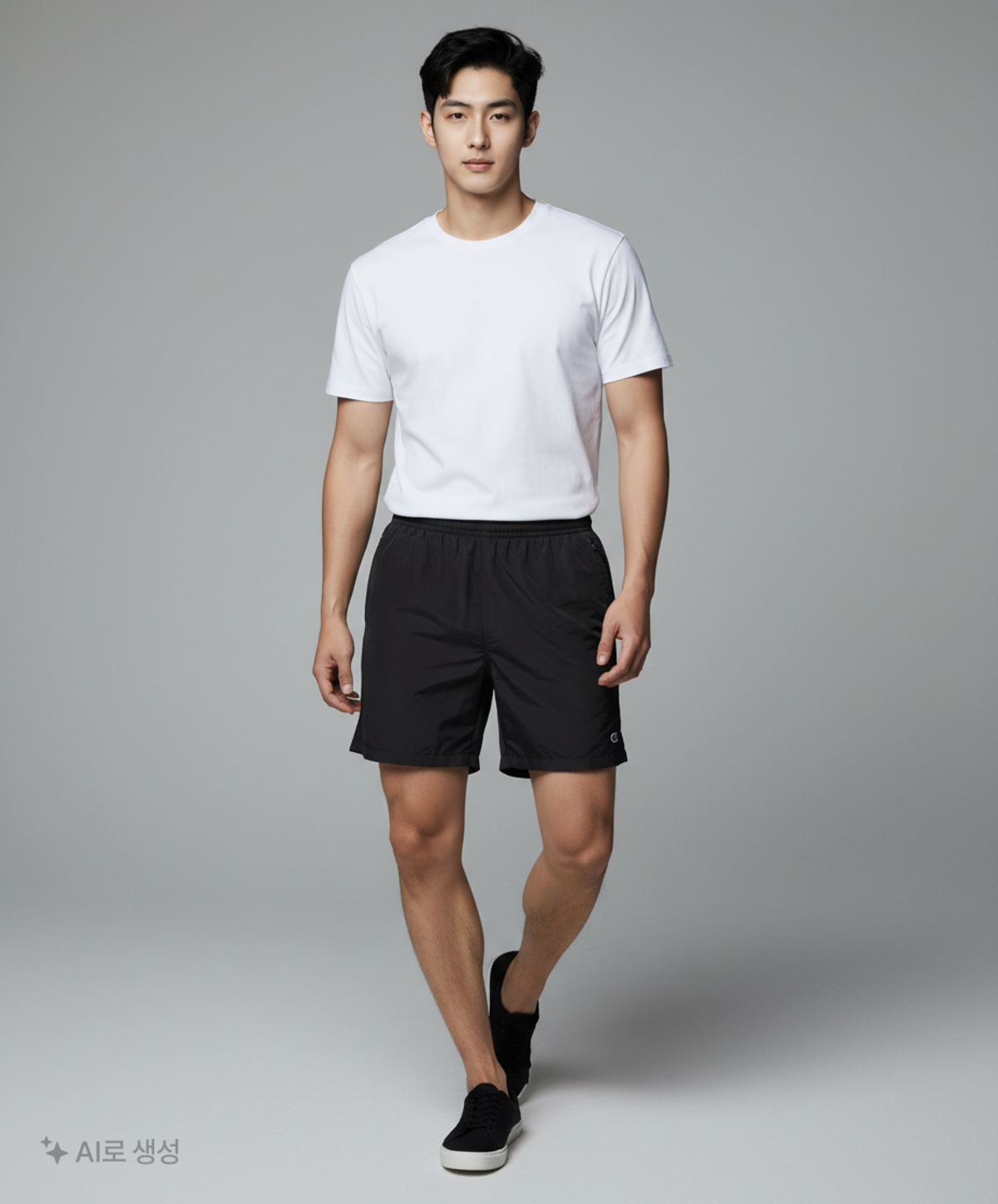 엘레쎄(ELLESSE) 패커블 우븐 하프팬츠(블랙) 95