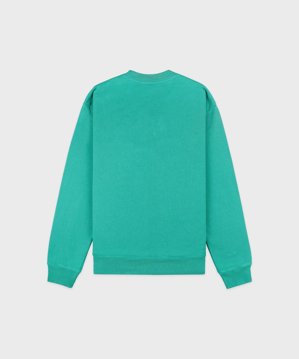 스포티앤리치(SPORTY&RICH) 타이틀 자수 크루넥 남여공용 - 그린 R263AUW003
