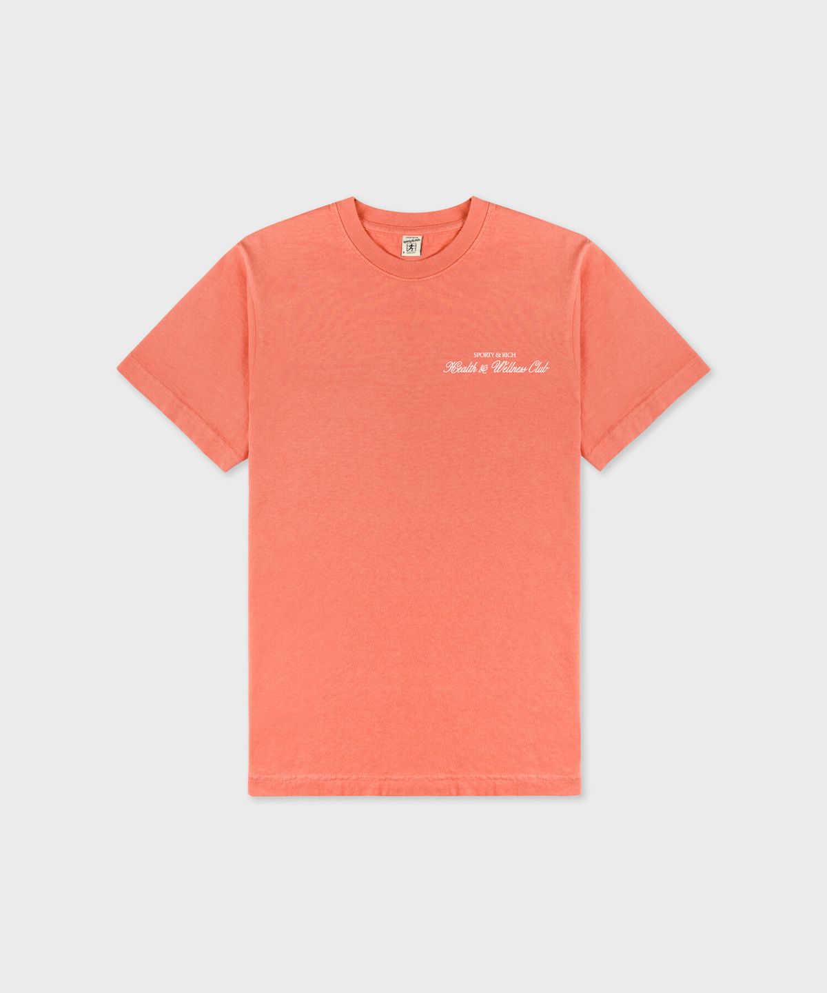 스포티앤리치(SPORTY&RICH) H&W 클럽 티셔츠 남여공용 - 플라밍고 R263AUT002