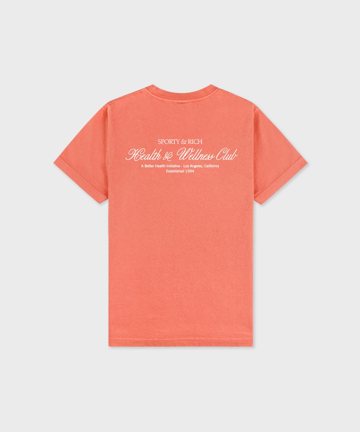 스포티앤리치(SPORTY&RICH) H&W 클럽 티셔츠 남여공용 - 플라밍고 R263AUT002