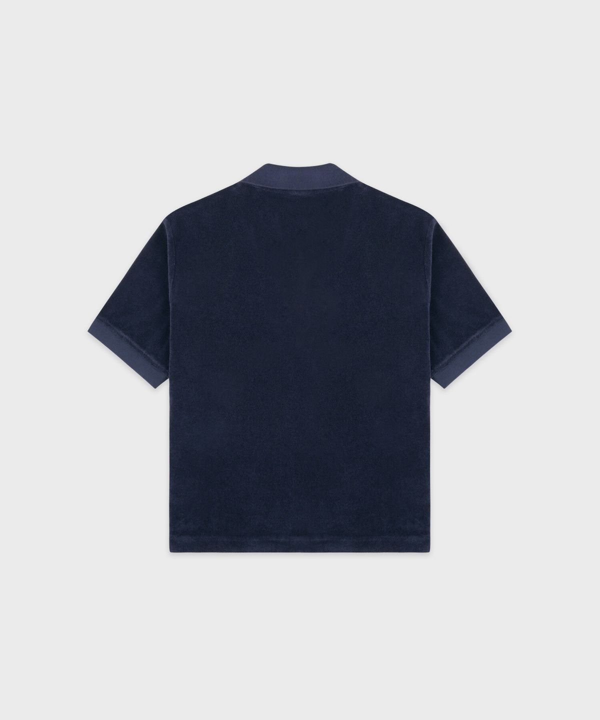 스포티앤리치(SPORTY&RICH) 시그니처 로고 테리 폴로 - 네이비 R263AW2002