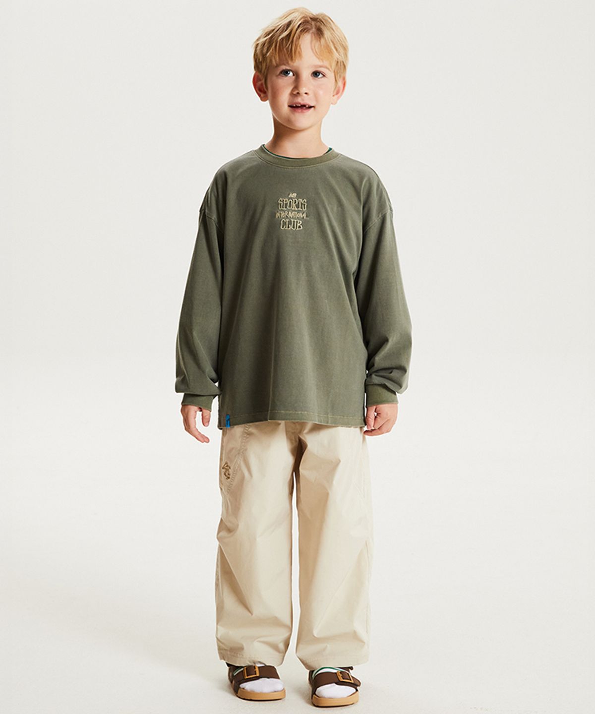 뉴발란스 키즈(NEWBALANCEKIDS) 피그먼트 일러스트 긴팔티 NK9BG4904UBU