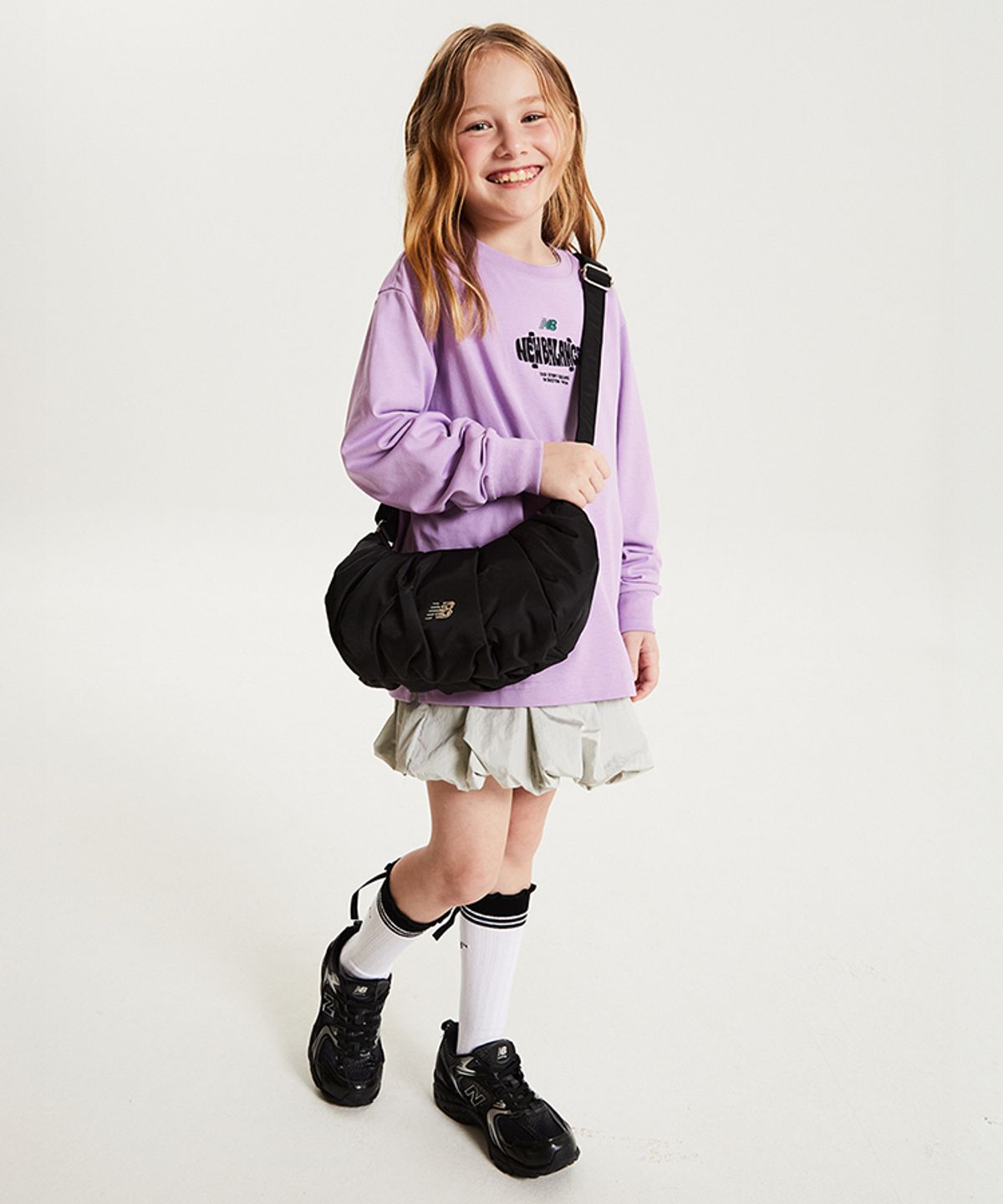 뉴발란스 키즈(NEWBALANCEKIDS) 로고 티셔츠 NK9BG4901UCE