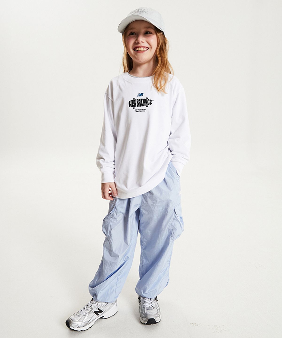 뉴발란스 키즈(NEWBALANCEKIDS) 로고 티셔츠 NK9BG4901U10
