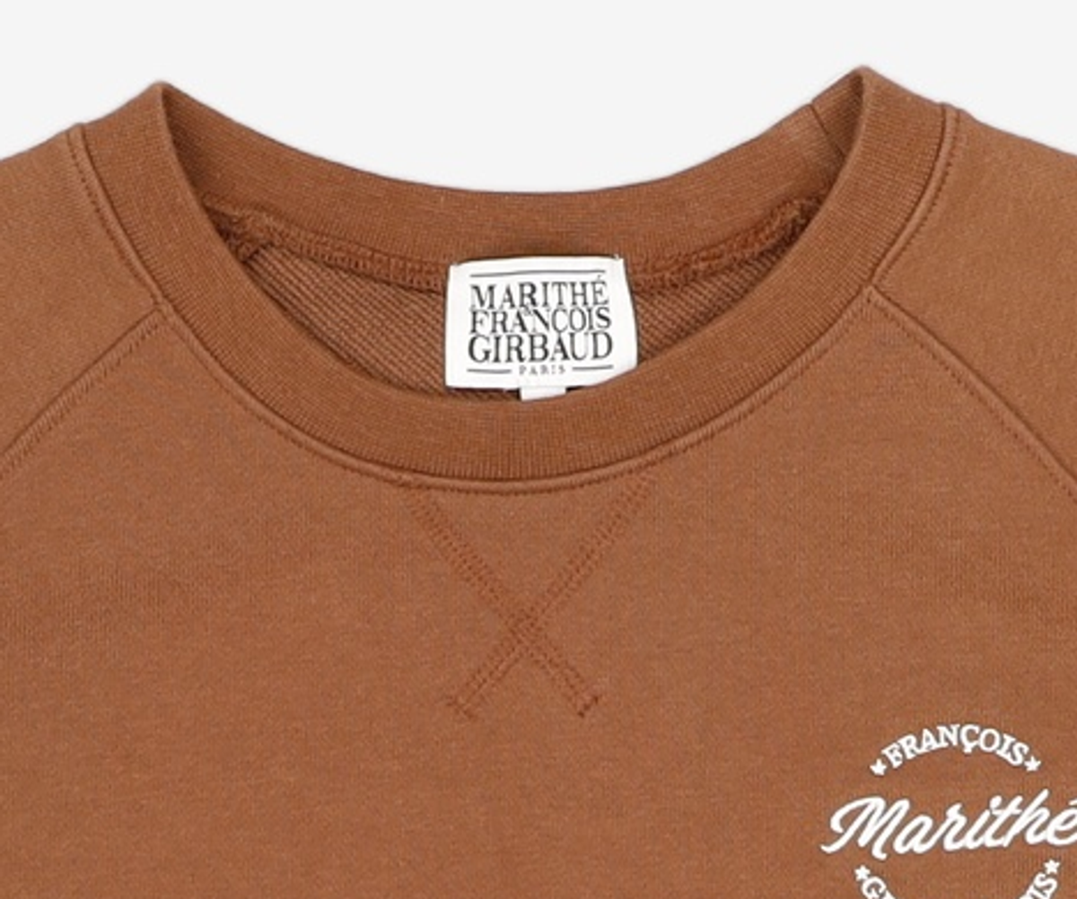 마리떼 프랑소와 저버(MARITHÉ + FRANҪOIS GIRBAUD) W ROND LOGO SWEAT TEE brown S