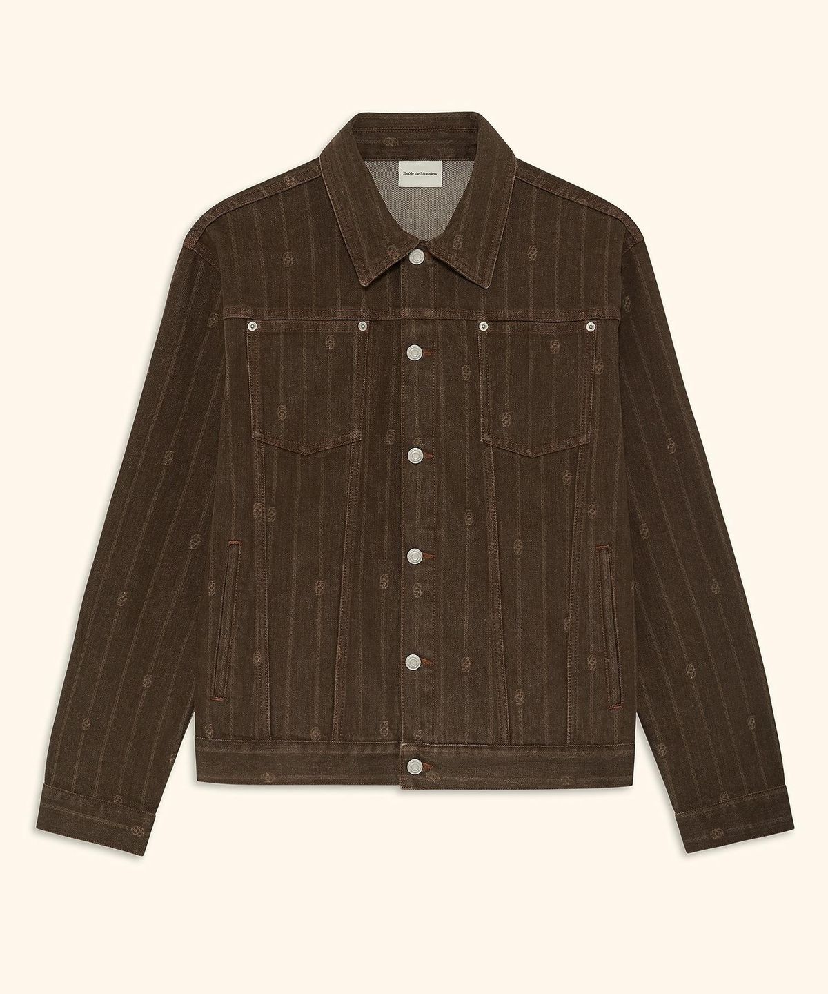 드롤드무슈(DROLE DE MONSIEUR) Monogram Denim Jacket D0JMA26100BRX