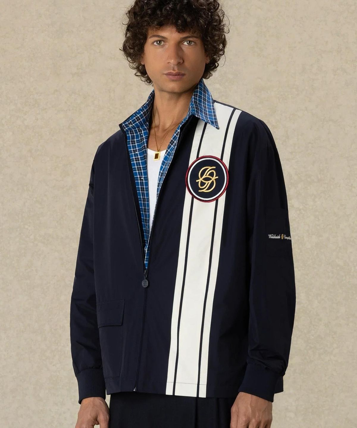 드롤드무슈(DROLE DE MONSIEUR) D Mirror Nylon Racing Jacket D0JAA26104NYX