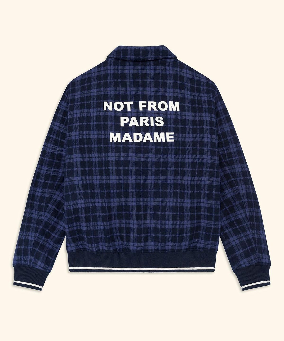 드롤드무슈(DROLE DE MONSIEUR) Check Flannel Jacket With Slogan D0JAA26003NYX